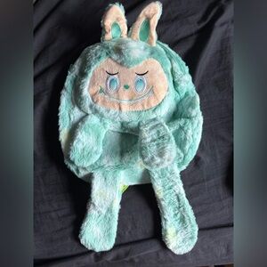 Plush Labubu Backpack for Kids - Green